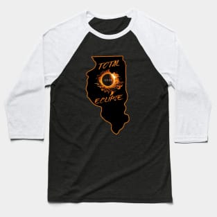 Total Eclipse 2024 Illinois Baseball T-Shirt